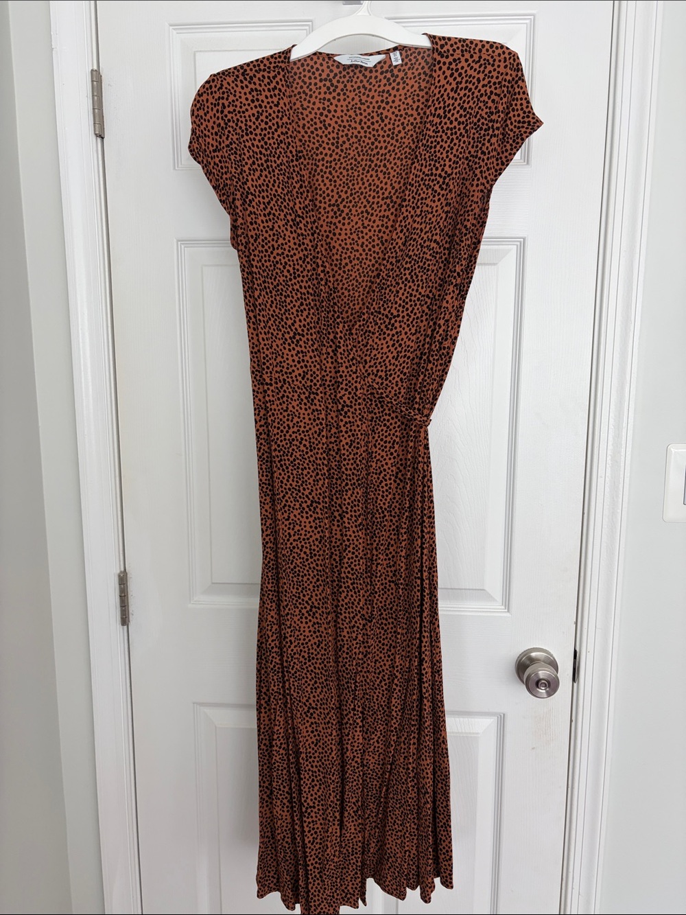 & Other Stories Animal Print Maxi Dress Wrap Style